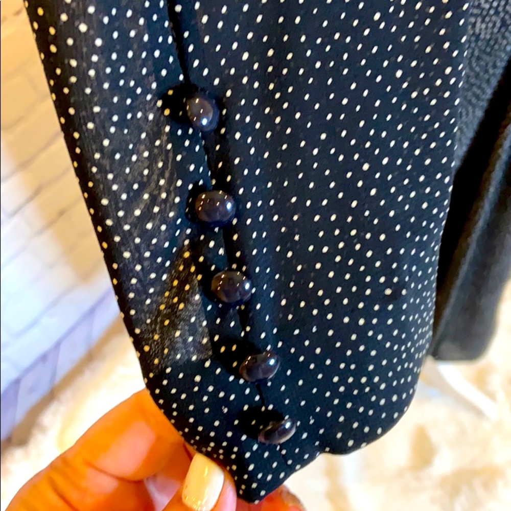 Liz Claiborne Black Polka Dot Dress - Picture 4 of 13